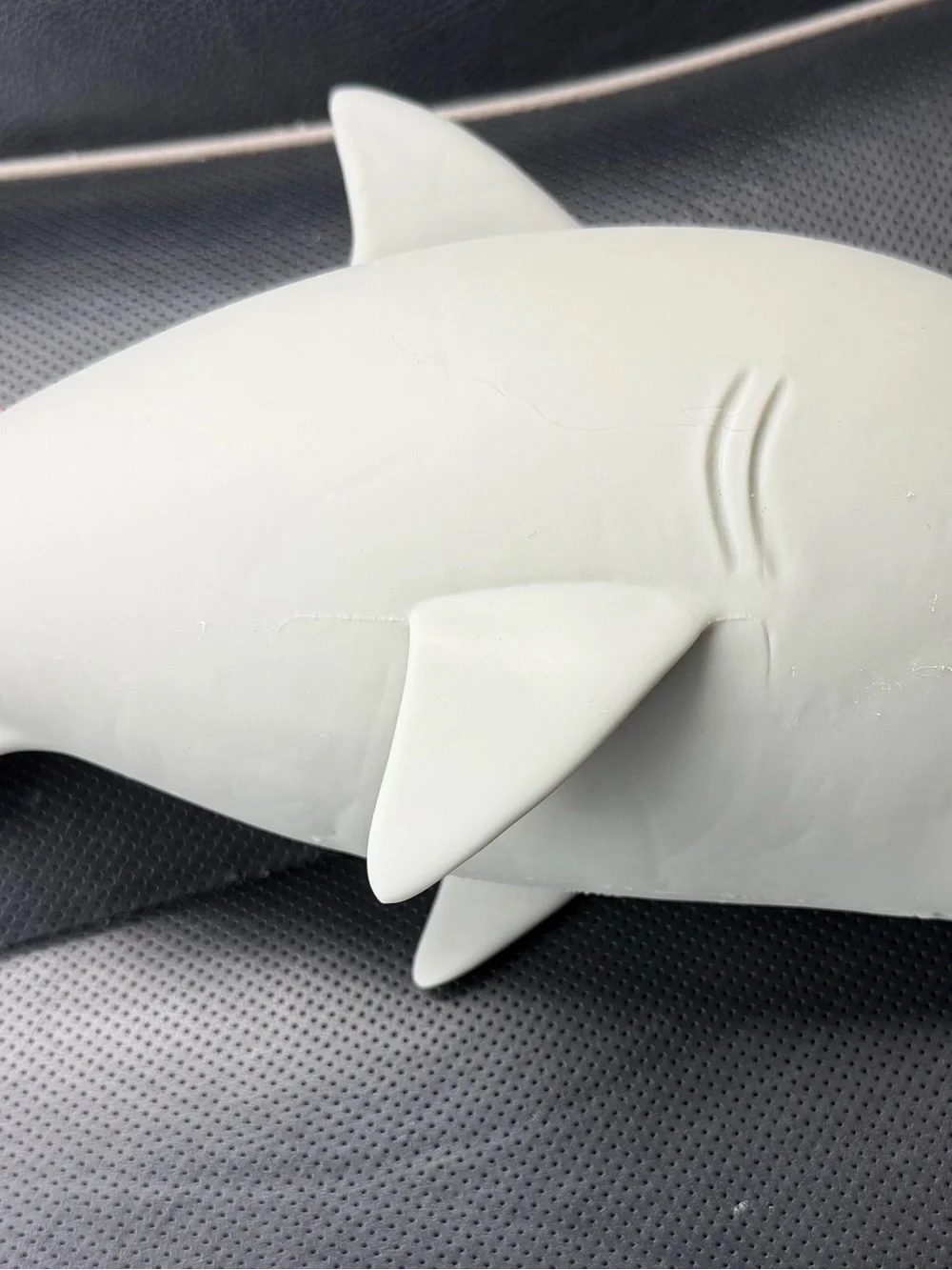 Jumbo Gray SquishShark for stress relief